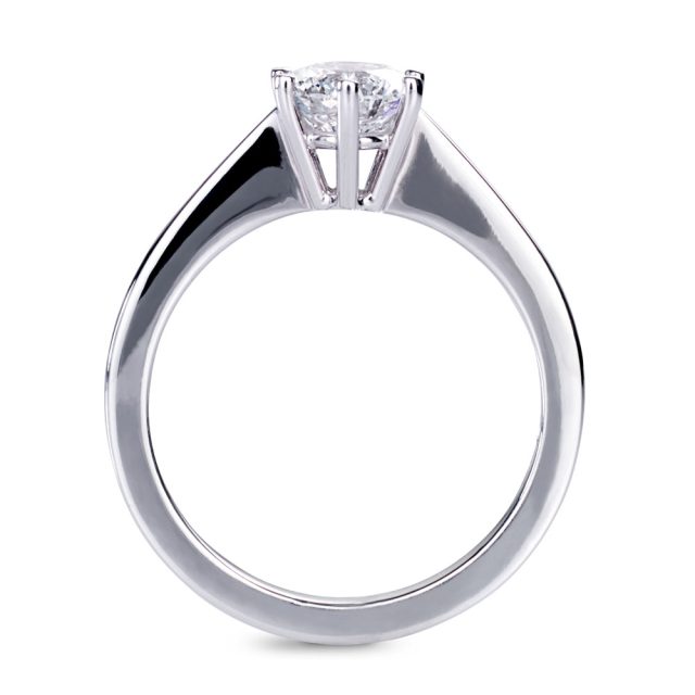 Classical 6 prong diamond engagement ring