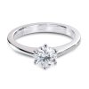 Classical 6 prong diamond engagement ring