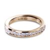 Eternity band in rose gold with white diamonds