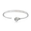 Shamballa Nyima cuff in white gold with white diamonds