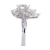 The fancy cut Star diamantring i hvitt gull
