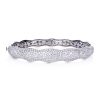 Wave Scalare bracelet in white gold and diamonds