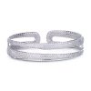 Scalare bracelet in white gold with white diamonds