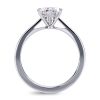 6 prong solitaire engagement ring in platinum