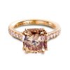 5.07 ct. champagnefarget diamantring i roségull