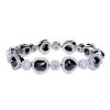 Rose cut black diamond bracelet