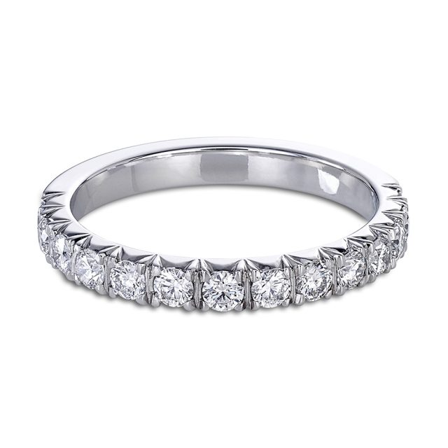 Fishtail - diamantring i platina