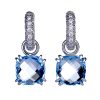 Creol collection double dome topas in white gold