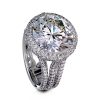 7,42 ct. briljantring i hvitt gull