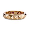 Rock and Diamonds one-row ring in rosé gold