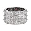 Rock and Diamonds tre-radet diamantring i hvitt gull