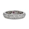 Rock and Diamonds en-radet diamantring i hvitt gull