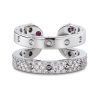 Symphony ring i hvitt gull med diamanter