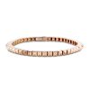 Rock & Diamonds bracelet with pyramides in polished rosé gold