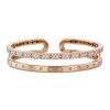 Symphony armring i rosé gull med diamanter