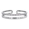 Symphony armring i hvitt gull med diamanter