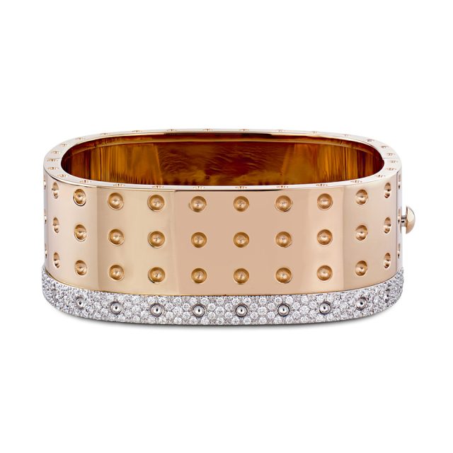 Pois Moi bracelet in white and rosé gold with diamonds