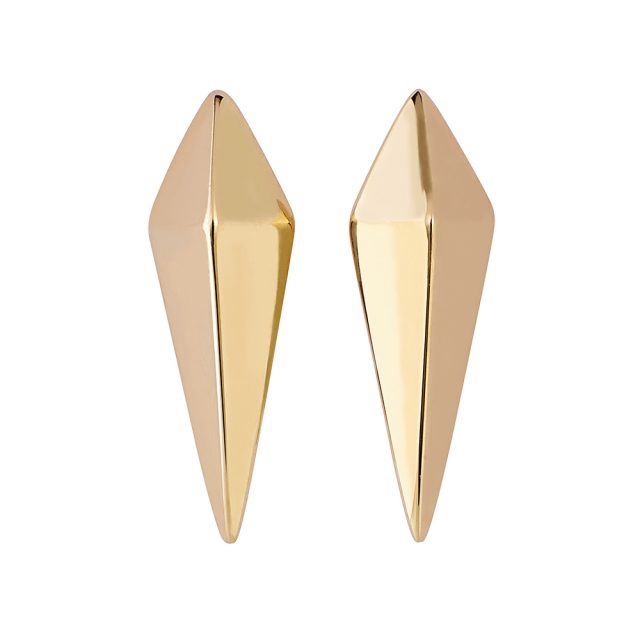 SPEAR earrings in yellow gold on pin