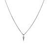 SPEAR necklace in white gold decorated with white diamonds