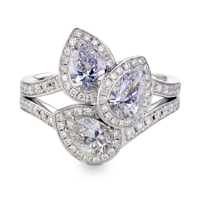 Dråpeformet exclusive ring