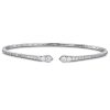 Bracelet i white gold set with diamonds in different sizes