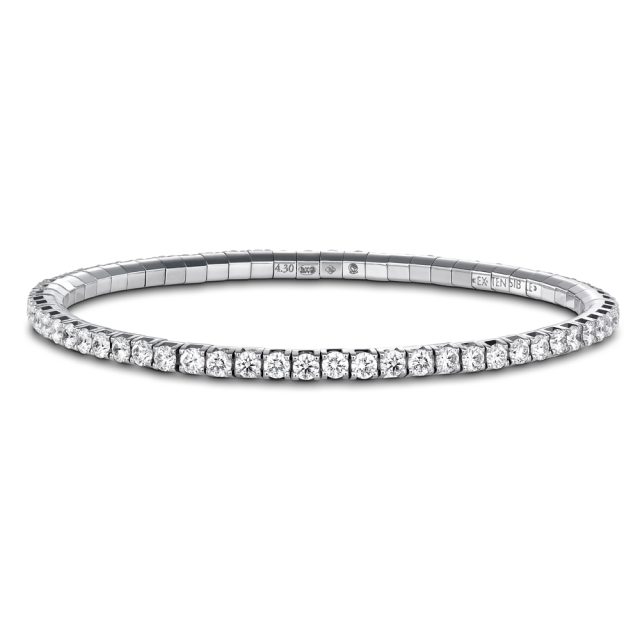 Armbånd New Tennis i hvitt gull med diamanter