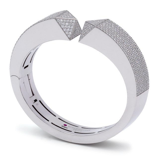 Sauvage Privé bracelet in white gold with diamonds