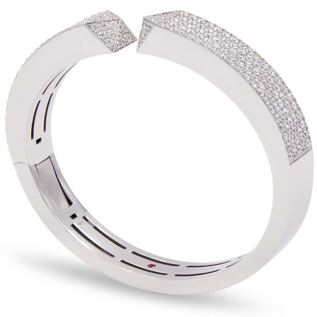 Sauvage Privé armring i hvitt gull med diamanter