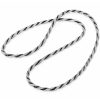 Collier i hvitt gull med sorte og hvite diamanter