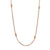 SPEAR necklace in rose gold with diamonds