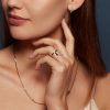 SPEAR necklace in rose gold with diamonds