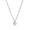 Necklace in white gold with diamond pendant