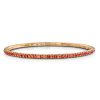 Bracelet New Tennis with orange sapphires