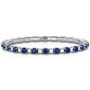 Armbånd New Tennis med safirer og diamanter