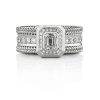 Twisted exclusive ring smal i 18kt. hvitt gull