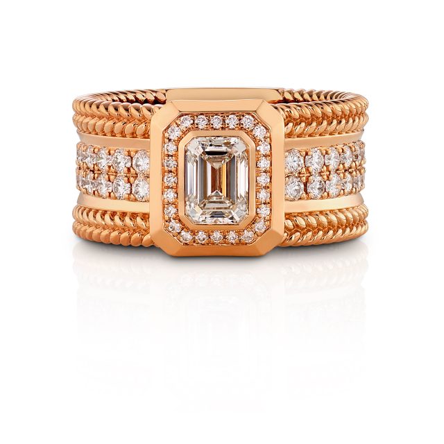 Twisted Exclusive ring i 18kt. roségull
