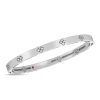 Love in Verona bangle small in 18kt. white gold with diamonds