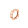 Poi Moi ring in 18kt. rose gold with 8 diamonds