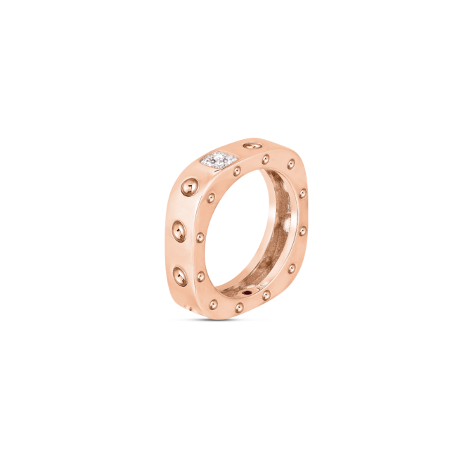 Poi Moi ring i 18kt. roségull med 8 briljanter