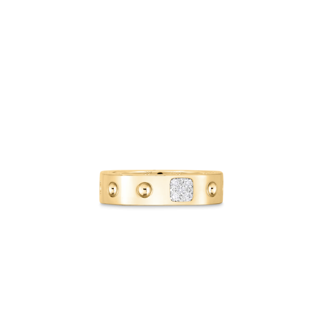 Poi Moi ring small in 18kt. yellow gold with 8 brilliants