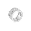 Poi Moi Luna ring large in 18.kt white gold with diamonds