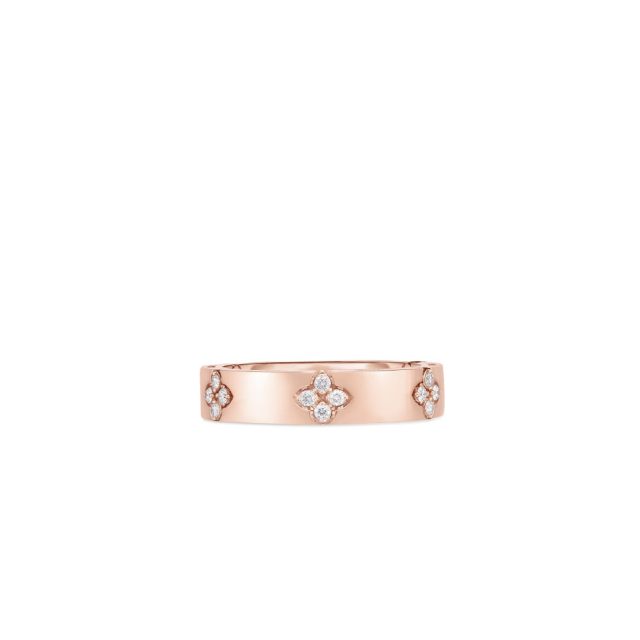 Love in Verona ring small in 18kt. rose gold with diamonds