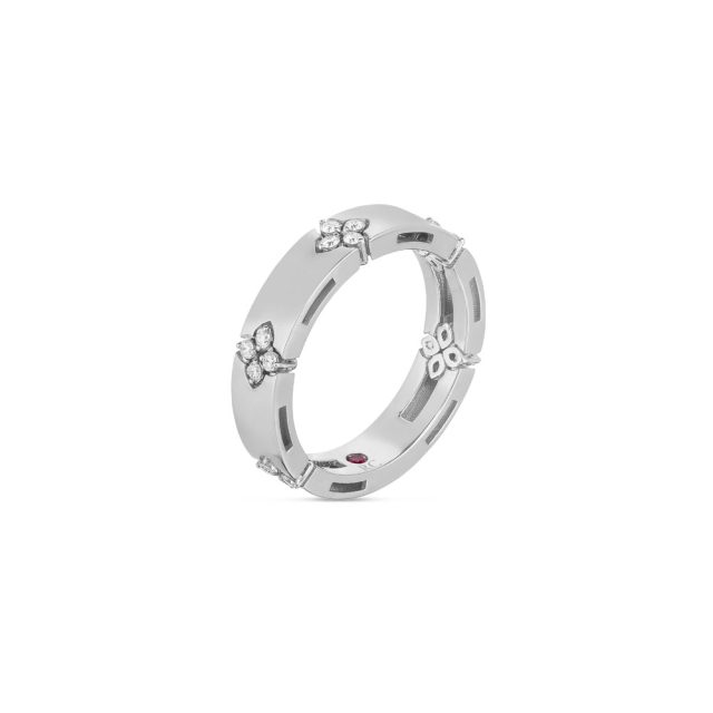 Love in Verona ring smal i 18kt. hvitt gull med briljanter