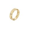 Love in Verona ring small in 18kt. yellow gold with diamonds