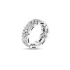 Love in Verona ring large in 18kt. white gold with diamonds