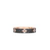 Love in Verona ring smal i 18kt. roségull med sorte diamanter og briljanter