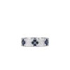 Love in Verona ring large in 18kt. white gold with diamonds and sapphires