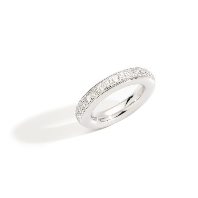 Iconica ring pave small in 18kt white gold with 38 diamonds 1,1ct